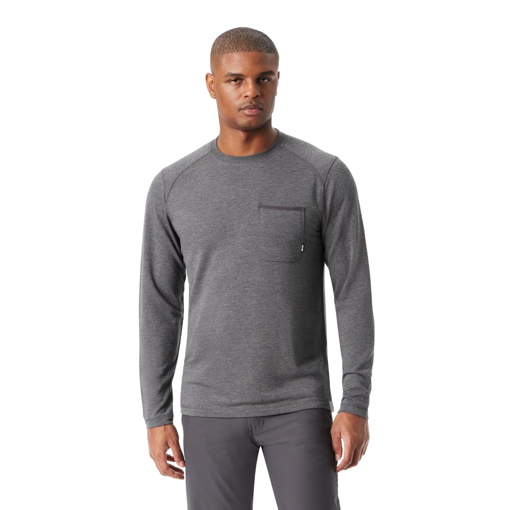 BASS OUTDOOR Men's Long Sleeve 4-Way-Stretch Quick Dry Utili-Tee Shirt with